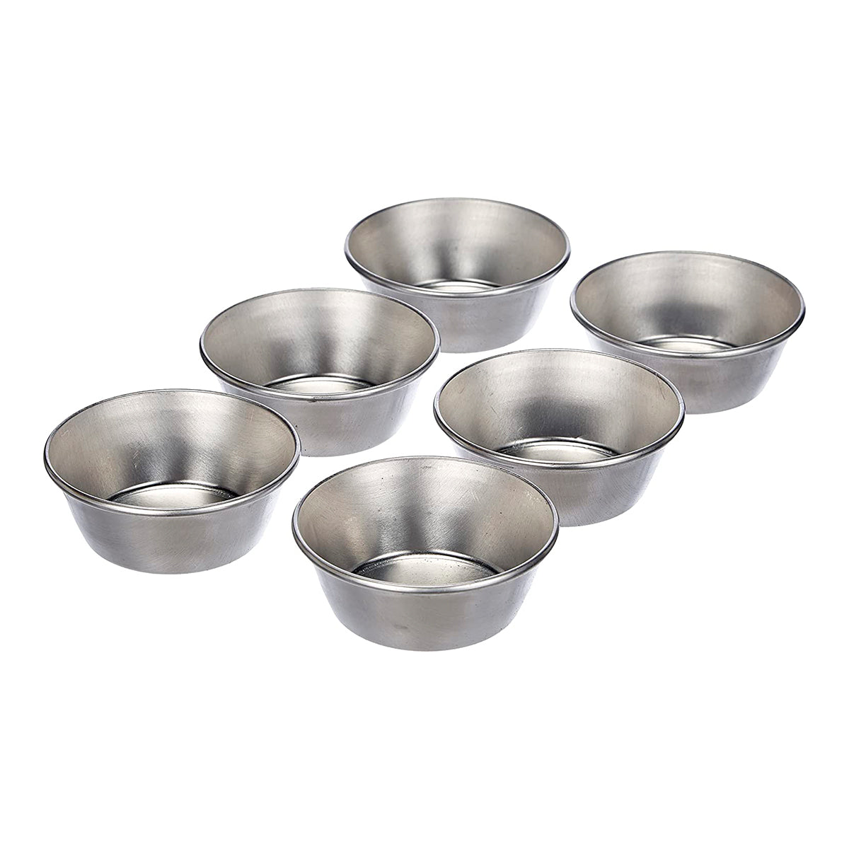 IBILI Sweet - Set de 6 Moldes de Aluminio de Repostería para Pastel de Nata Portugués