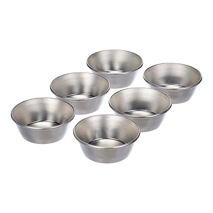 IBILI Sweet - Set de 6 Moldes de Aluminio de Repostería para Pastel de Nata Portugués