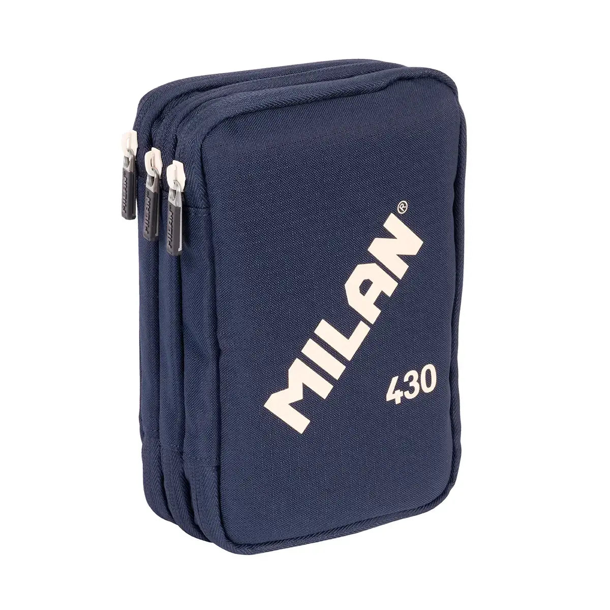 MILAN - Plumier de 3 Pisos con Contenido de 49 Piezas. Colección 430 since 1918. Azul