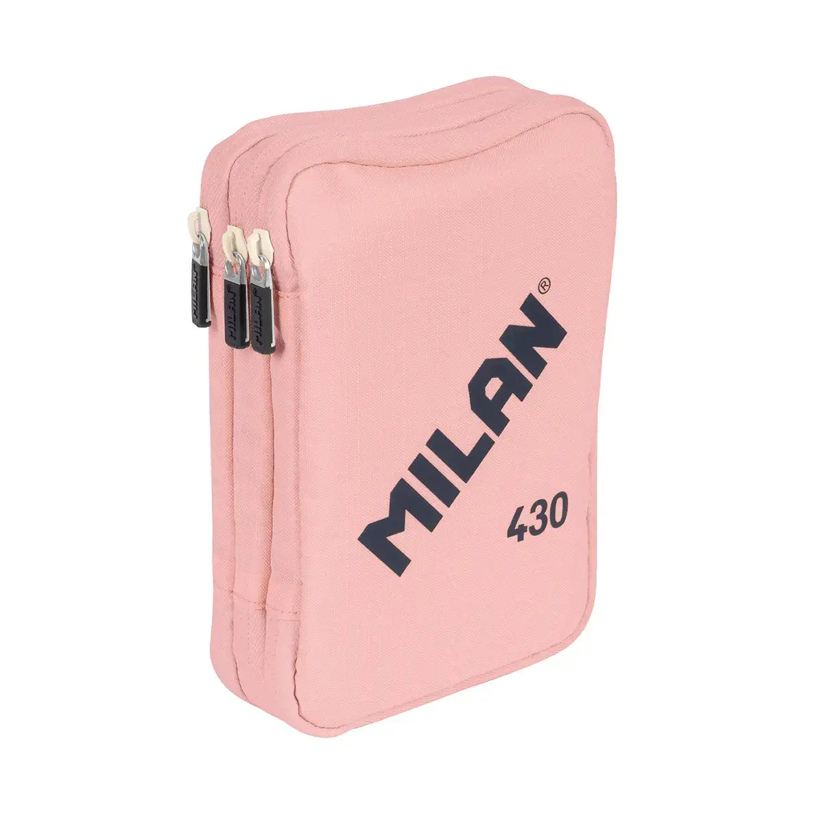 MILAN - Plumier de 3 Pisos con Contenido de 49 Piezas. Colección 430 since 1918. Rosa