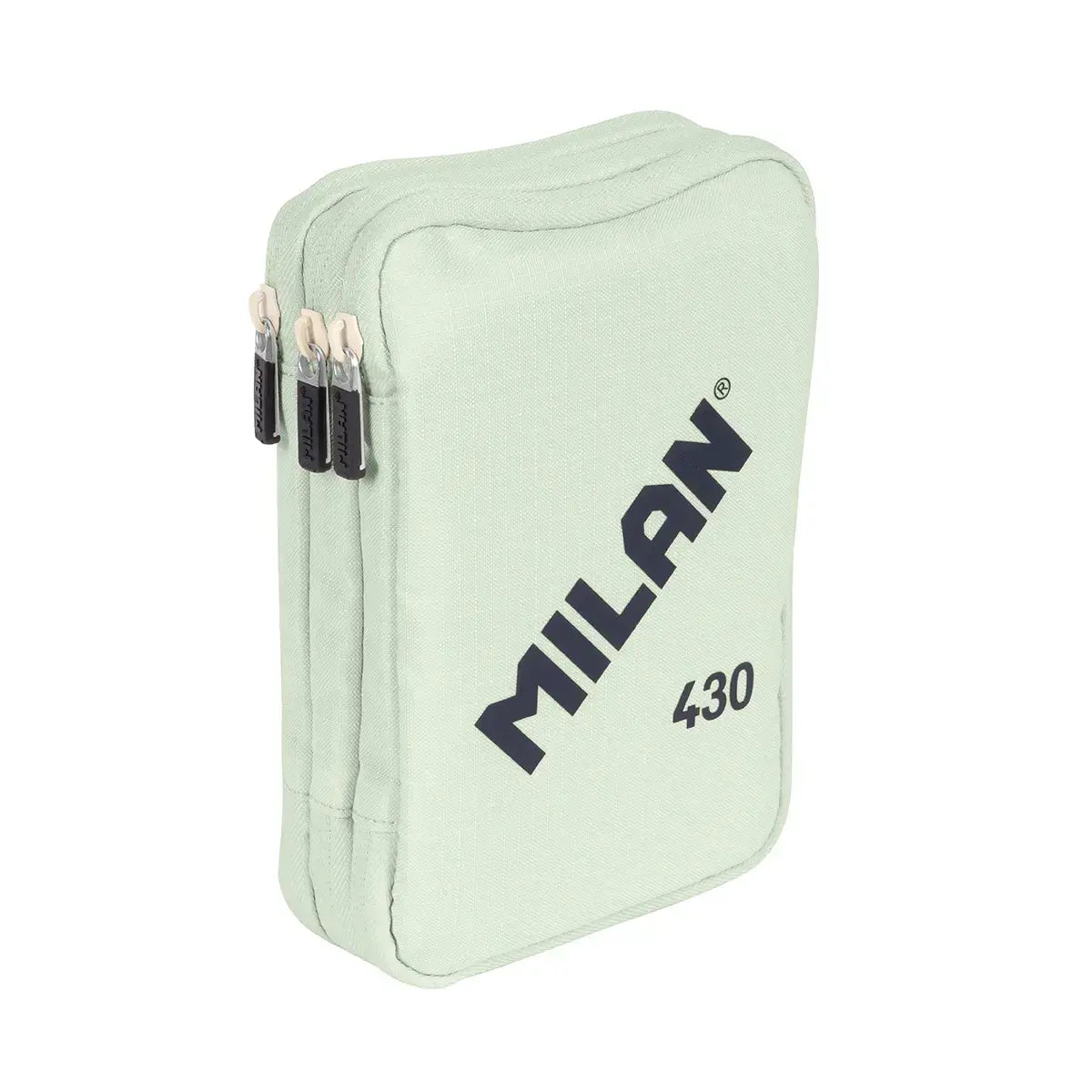 MILAN - Plumier de 3 Pisos con Contenido de 49 Piezas. Colección 430 since 1918. Verde