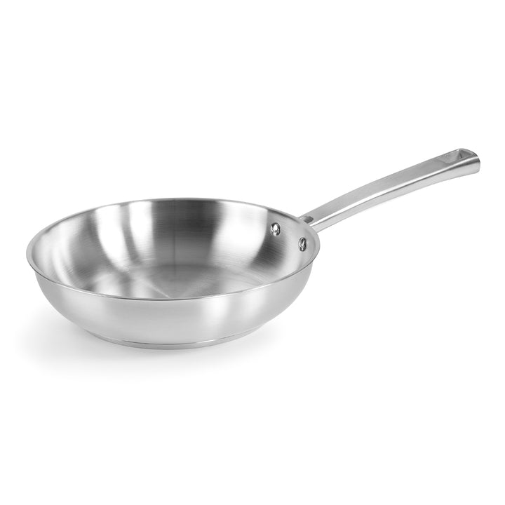 LACOR Foodie - Sartén 30 cm en Acero Inoxidable con Fondo Termo Difusor. Apta Inducción