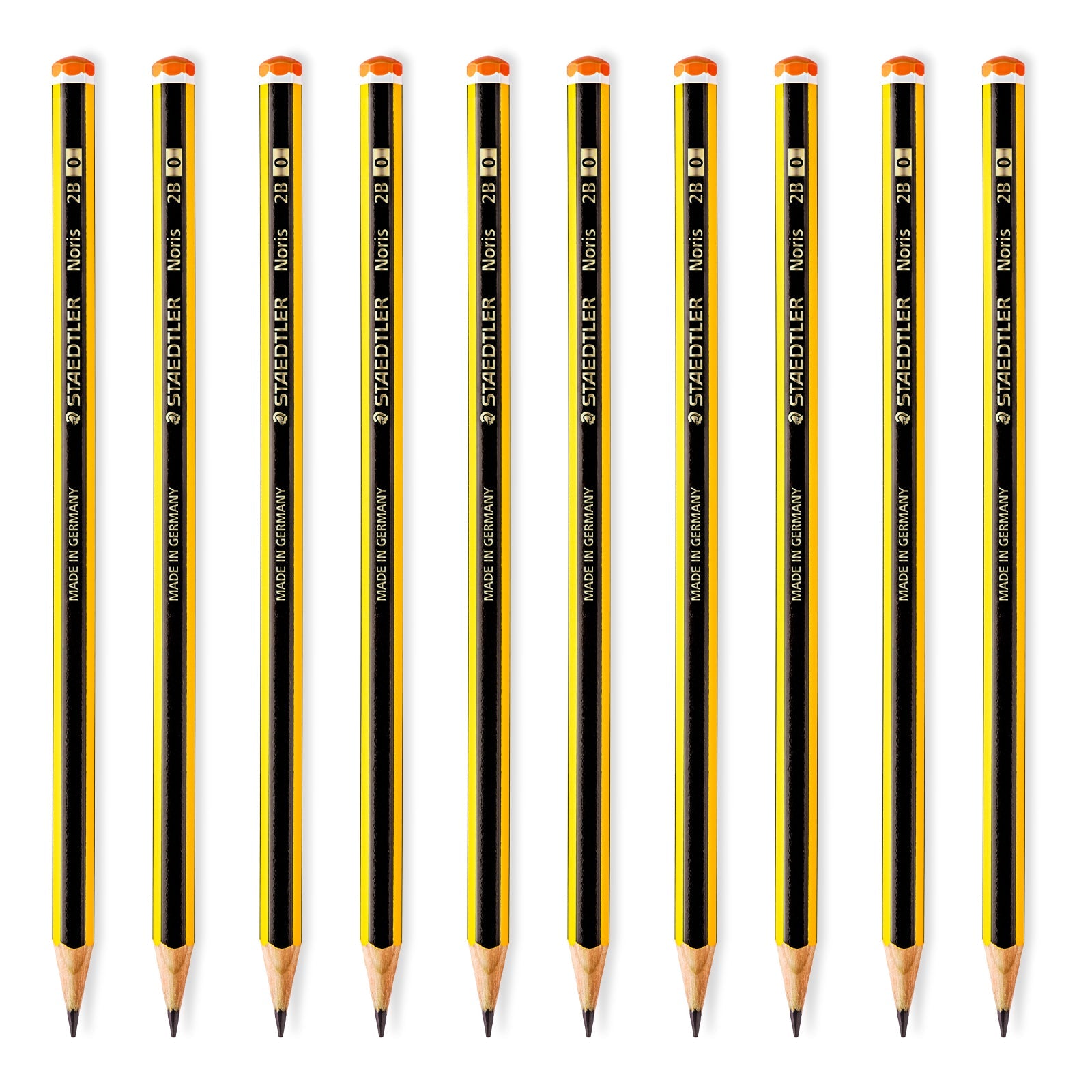 STAEDTLER - Set de 12 Lápices de Grafito Hexagonal 2B. Madera Certificada Etiqueta PECF