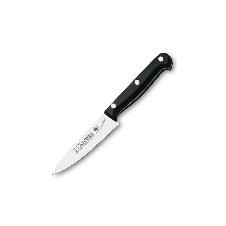 3 Claveles Uniblock - Cuchillo Cocinero Profesional 10 cm Acero Inoxidable. Mango POM