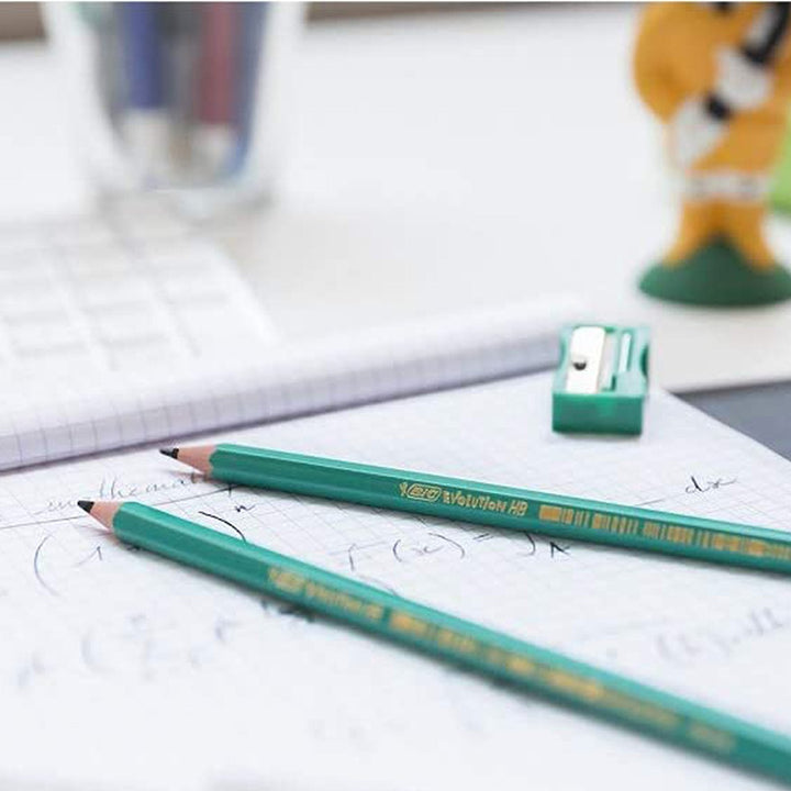 BIC 8902764 - Blíster con 4 Lápices Hexagonales de Grafito HB/2 EVOLUTION Original