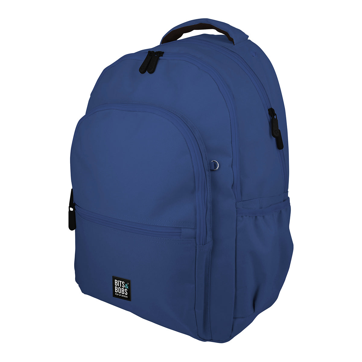 Grafoplás - Mochila Escolar 3 Cremalleras con Divisor Portátil y Adaptable Carrito. Azul