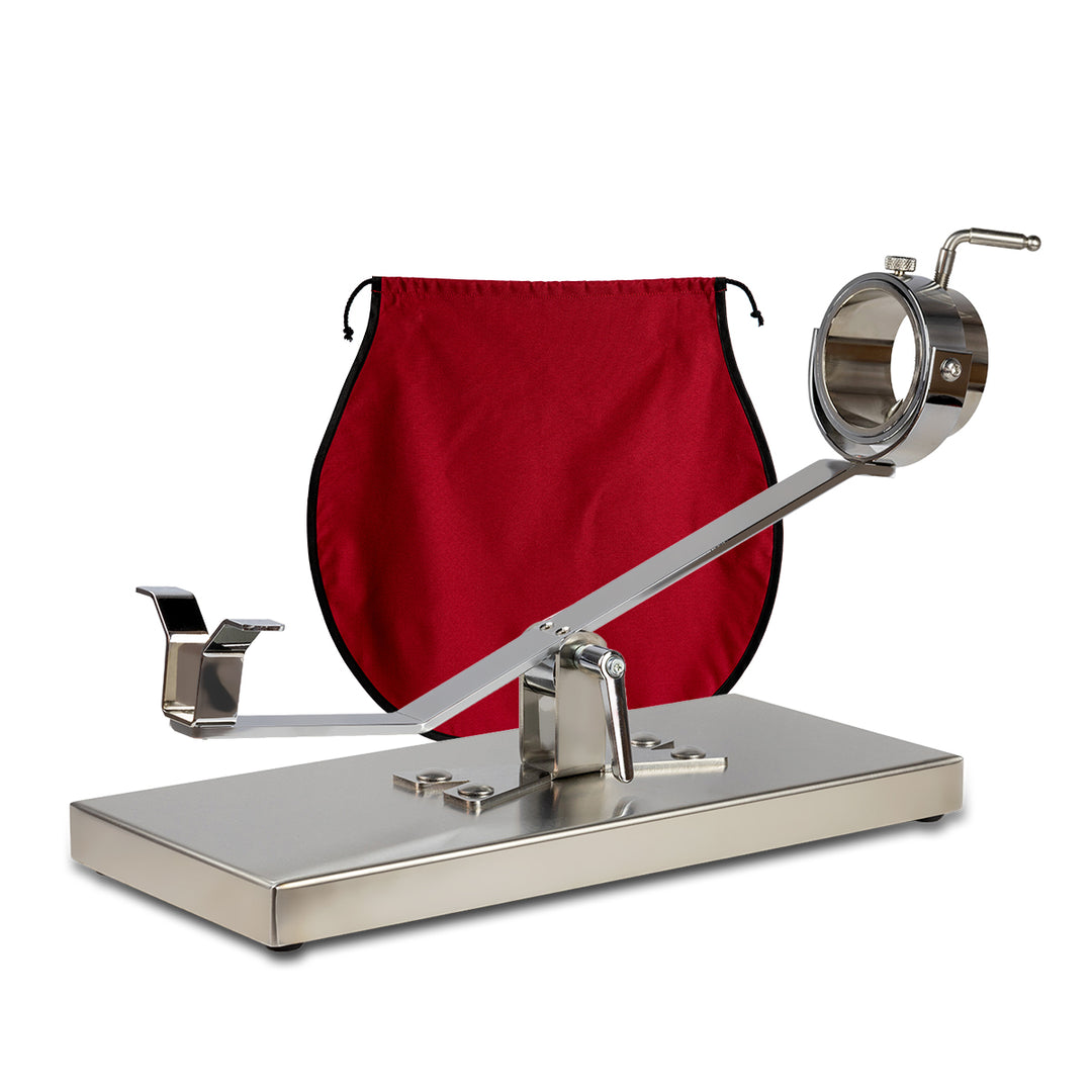 BELLO Mulhacén - Soporte Jamonero Basculante en Acero Inoxidable con Cubrejamón