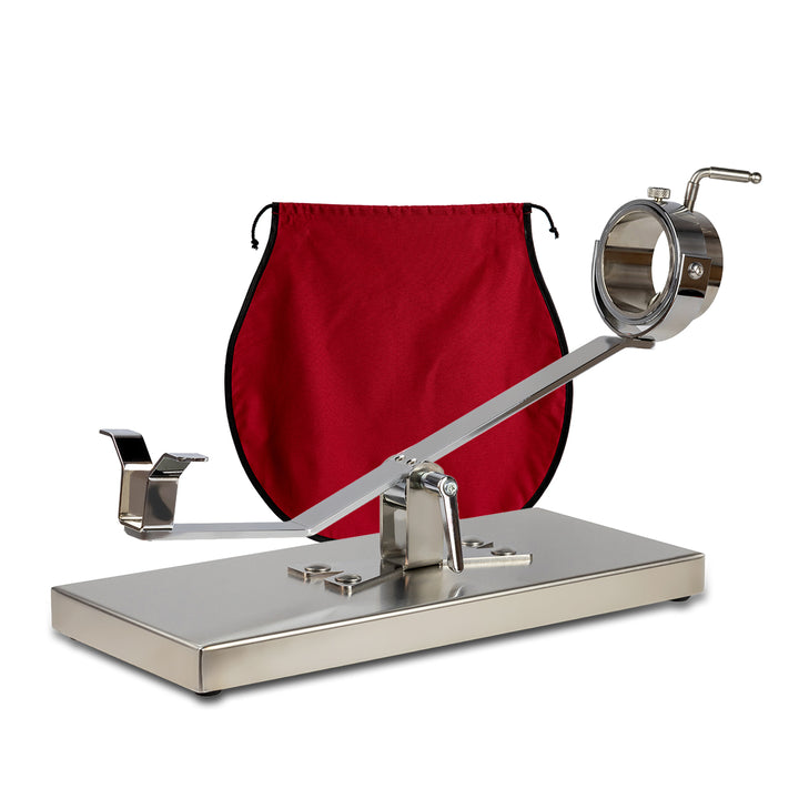 BELLO Mulhacén - Soporte Jamonero Basculante en Acero Inoxidable con Cubrejamón