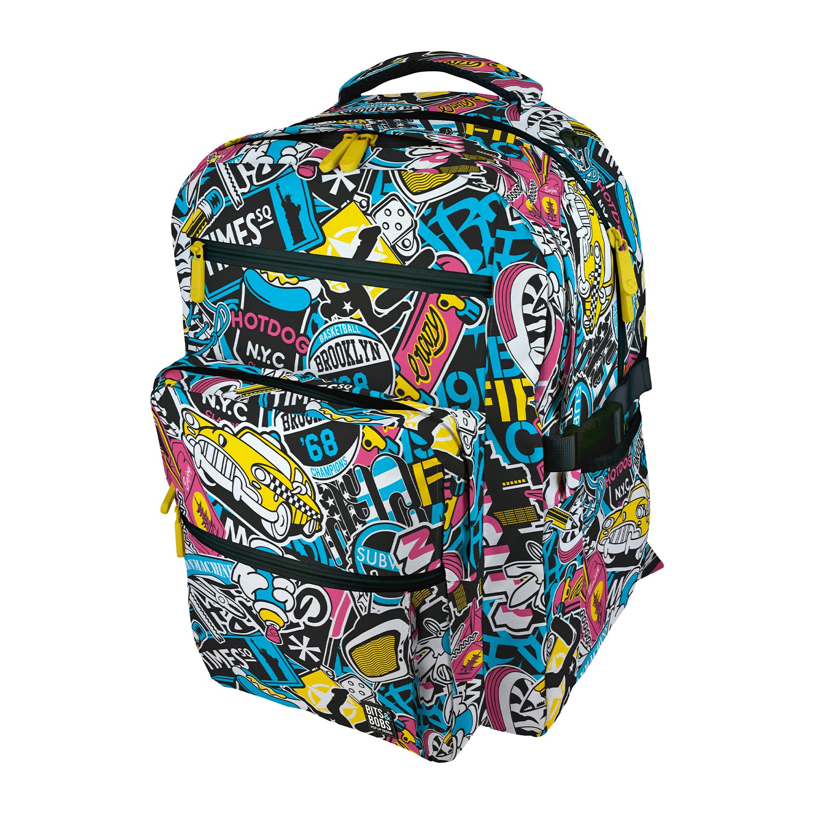 Grafoplás - Mochila Escolar BigPack Reforzada de 3 Compartimentos y Divisor para Portátil. NYC