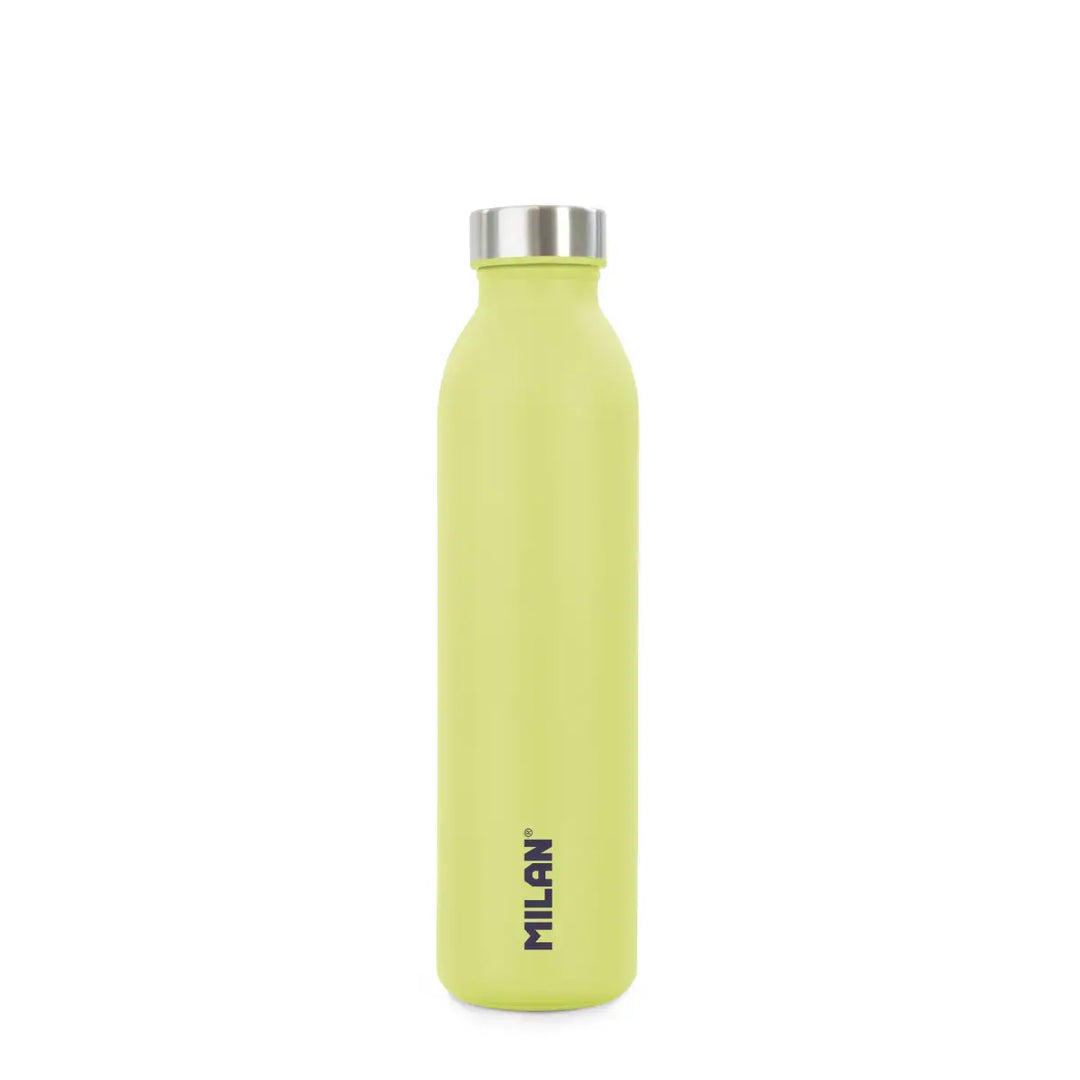 MILAN Acid - Botella Térmica Reutilizable 0.6L en Acero Inoxidable. Amarillo