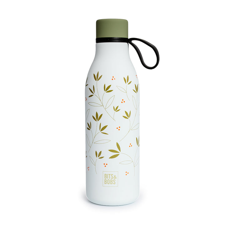 Grafoplas BitsBobs  - Botella Térmica Reutilizable de 0.55L con Interior Cerámico. Botánica