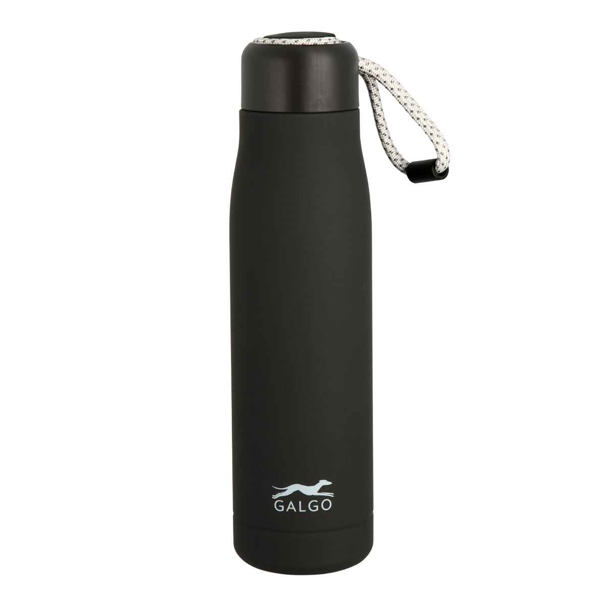 Grafoplas Galgo - Botella Térmica Reutilizable de 0.54L con Interior Cerámico. Negro