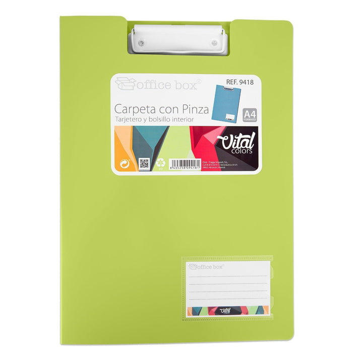 Carpeta Vital Colors con Pinza y Tarjeta para Nombre. A4+