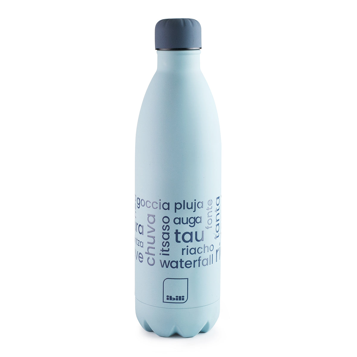 IBILI Classic Water - Botella Térmica de 1L en Acero Inoxidable de Doble Pared. Azul Claro