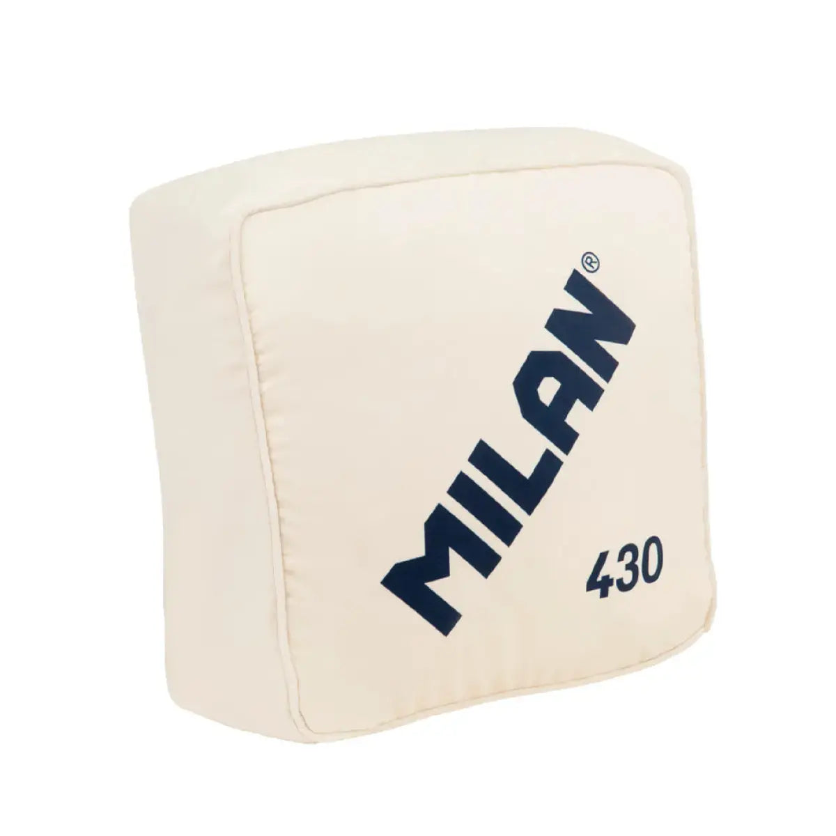 Milan 430 - Cojin Cuadrado de 35 cm 100% Poliéster con Relleno Incluido. Forma Goma Beige