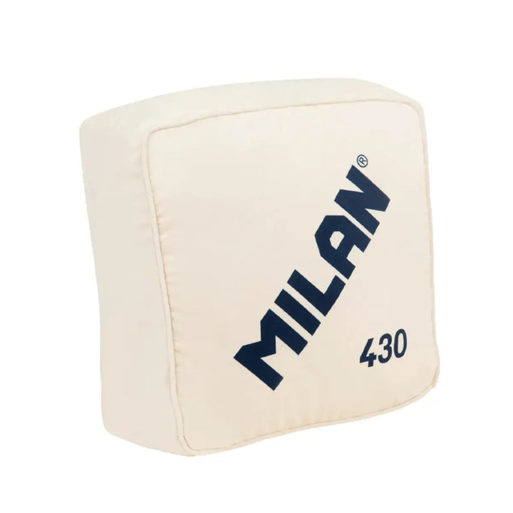 Milan 430 - Cojin Cuadrado de 35 cm 100% Poliéster con Relleno Incluido. Forma Goma Beige