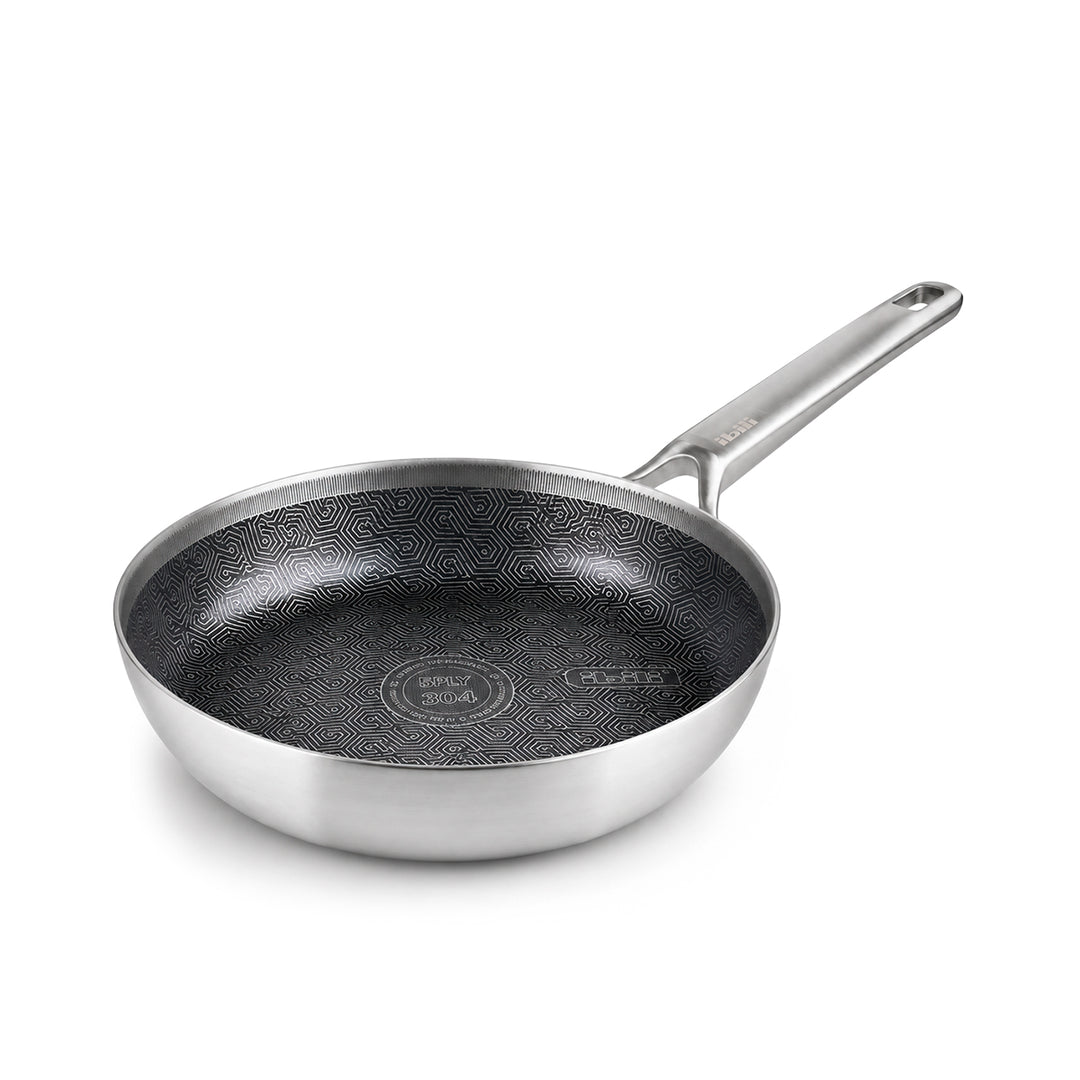IBILI 5PLY Hybrid Pro - Sartén 20 cm en Acero Inoxidable de 5 Capas y Antiadherente Cerámico