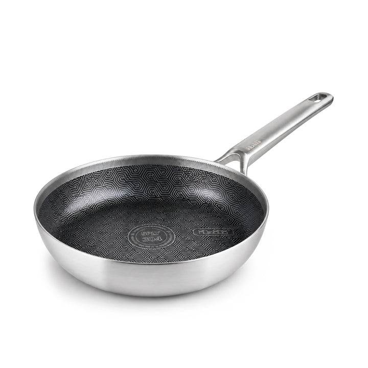 IBILI 5PLY Hybrid Pro - Sartén 22 cm en Acero Inoxidable de 5 Capas y Antiadherente Cerámico