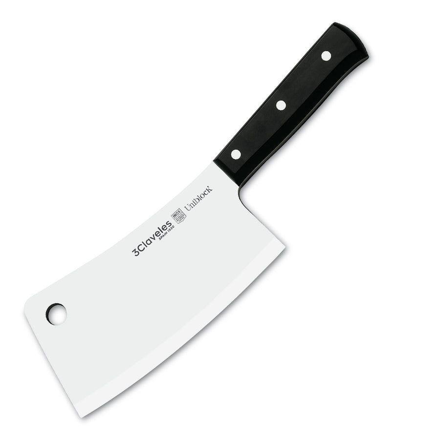 3 Claveles Uniblock - Hachuela Profesional 5 mm 20 cm Acero Inoxidable Mango POM