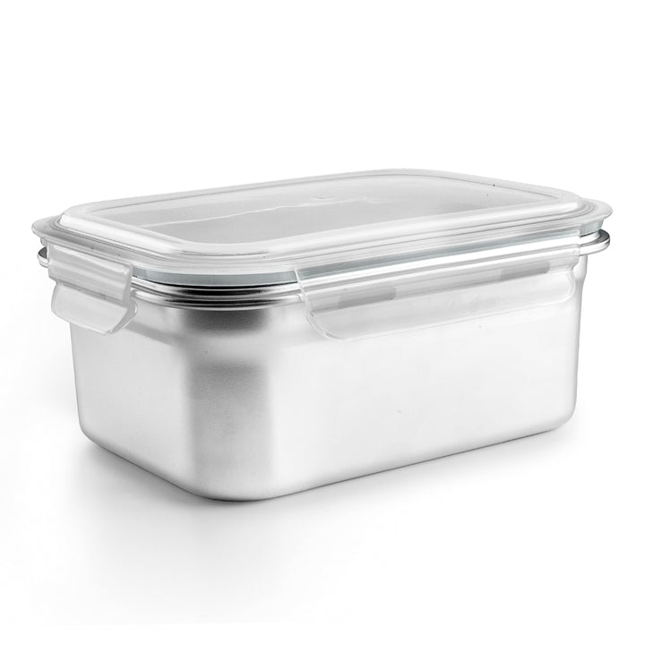 
IBILI Keepklin - Recipiente Rectangular de 2.8L en Acero Inoxidable Apto Microondas
