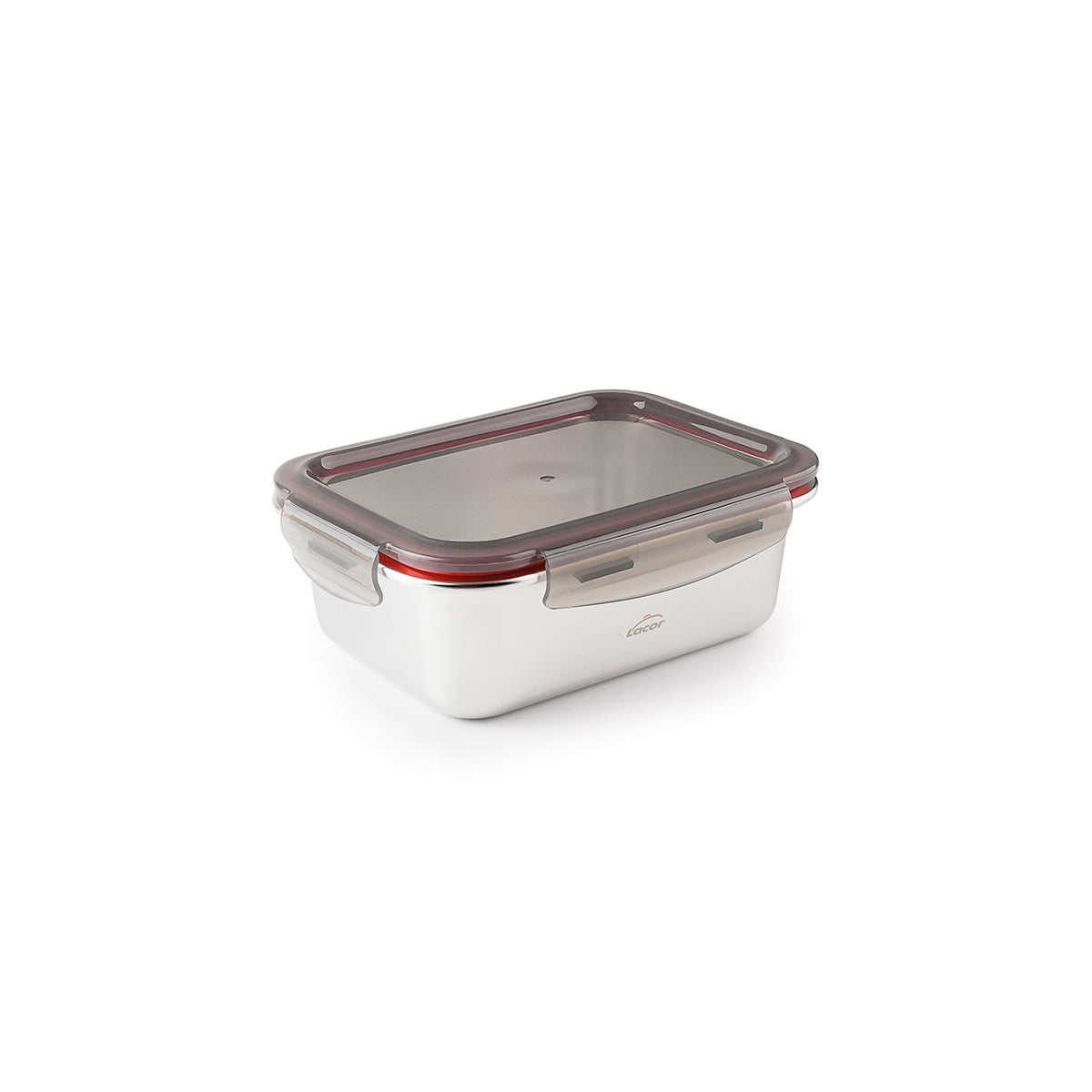 LACOR EcoInox - Lote de 3 Recipientes Rectangulares Baby de 0.25L en Acero Apto Microondas