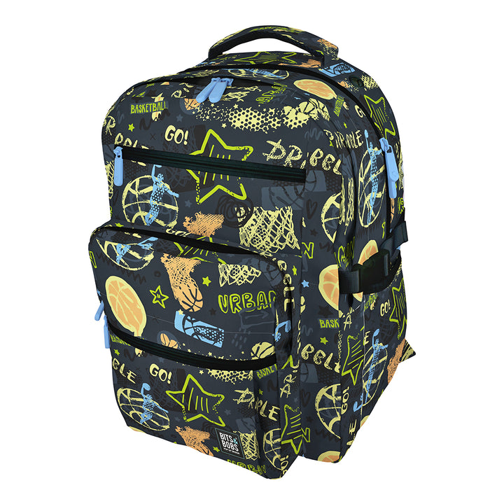 Grafoplás - Mochila Escolar BigPack Reforzada de 3 Compartimentos y Divisor para Portátil. Streetball