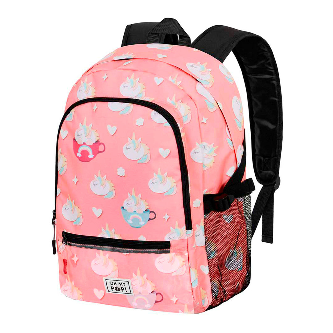 KARACTERMANIA - Oh My Pop! Cupnicorn Mochila Urbana Fight Clear. Rosa