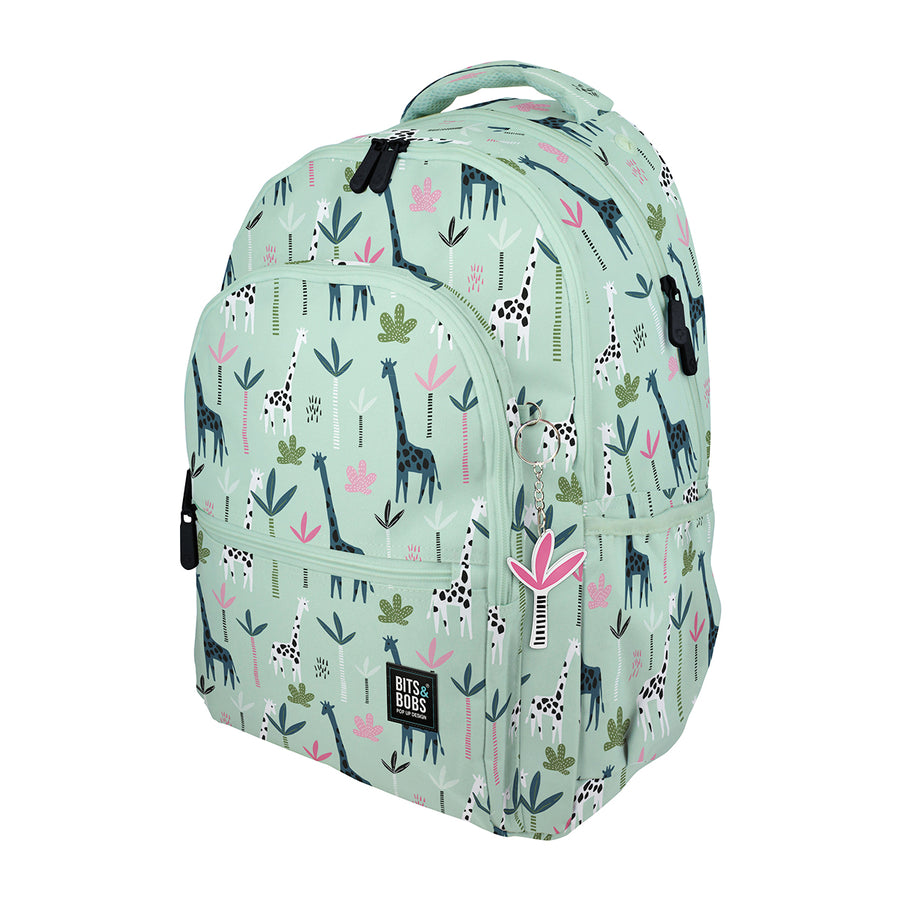 Grafoplás - Mochila Escolar 3 Cremalleras con Divisor Portátil Adaptable Carrito. Jungle