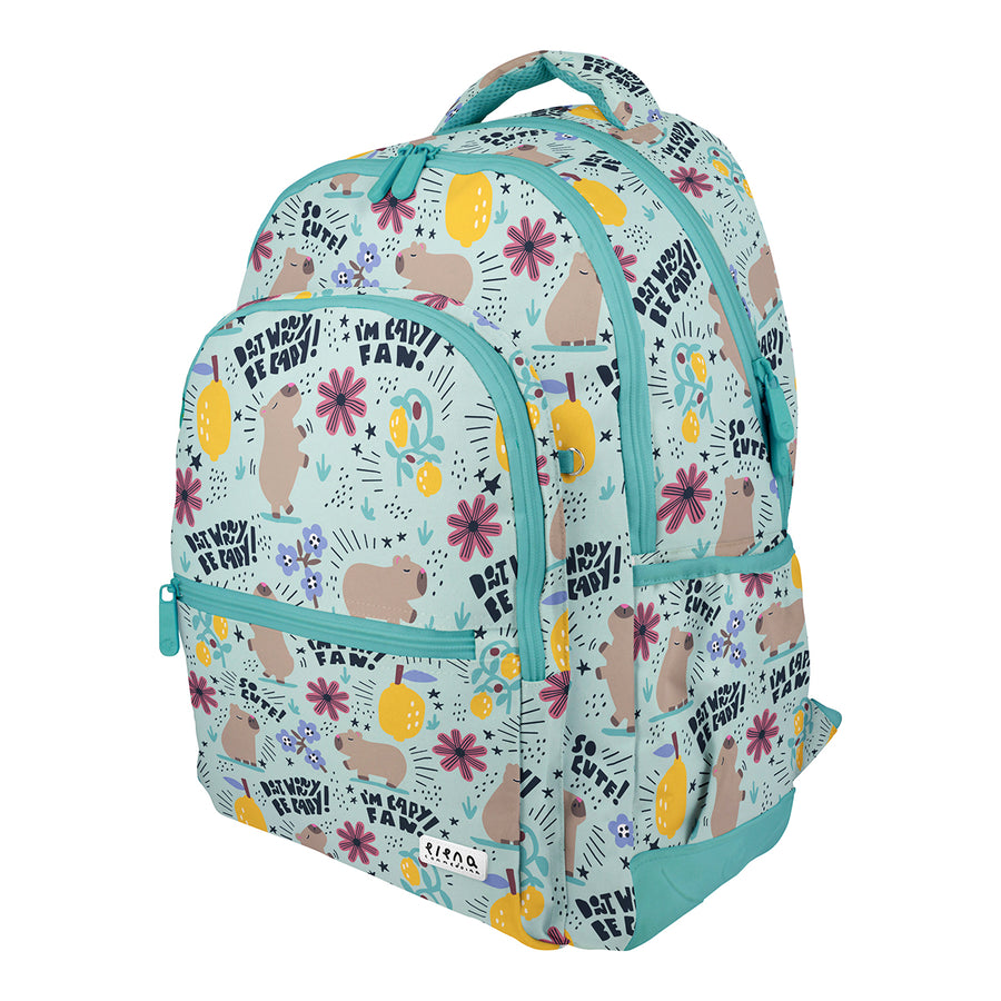 Grafoplás - Mochila Escolar 3 Cremalleras con Divisor Portátil y Adaptable Carrito. EC Cheerful