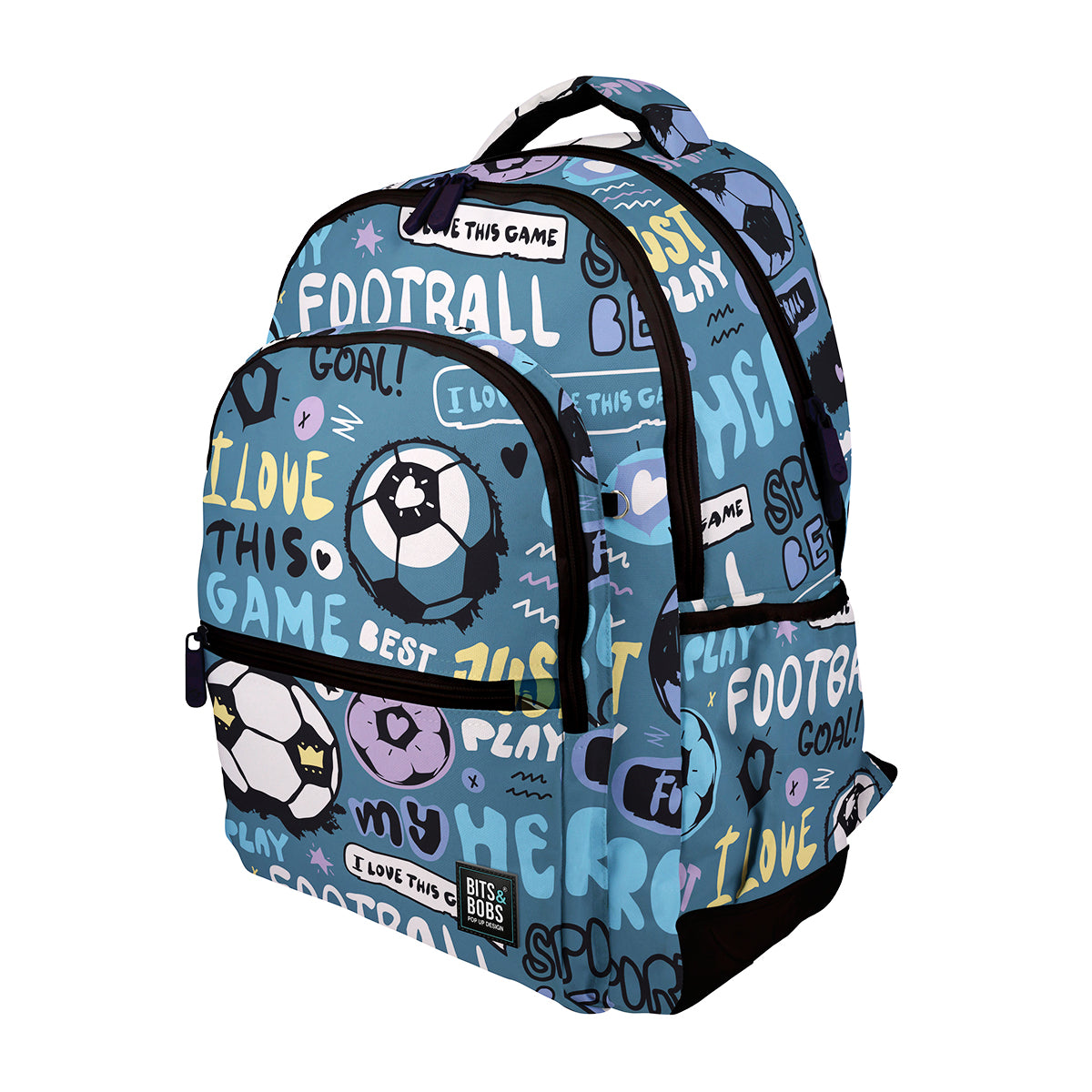 Grafoplás - Mochila Escolar 3 Cremalleras con Divisor Portátil y Adaptable Carrito. Hero