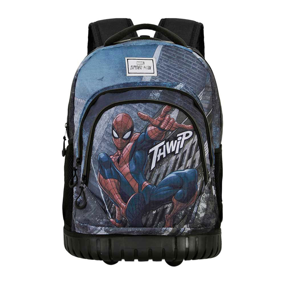 KARACTERMANIA Mochila Escolar con Ruedas Integradas Trolley Spiderman Arachnid