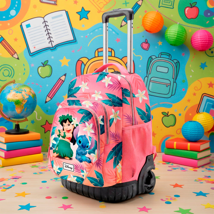 DISNEY Lilo y Stitch Dance - Mochila Escolar con Ruedas Trolley GTS FAN 3.0 Multicolor