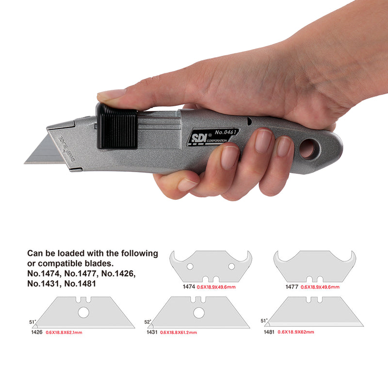 SDI - Blíster 5 Cuchillas de Recambio Trapezoidales 62 mm para Cutter