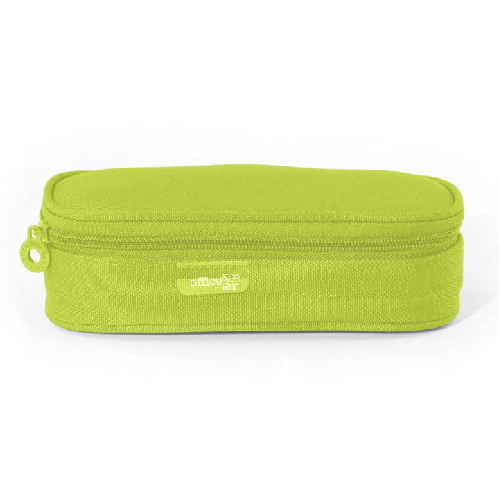 Mega - Estuche Portatodo Escolar Ovalado Multiuso con Solapa. Lima