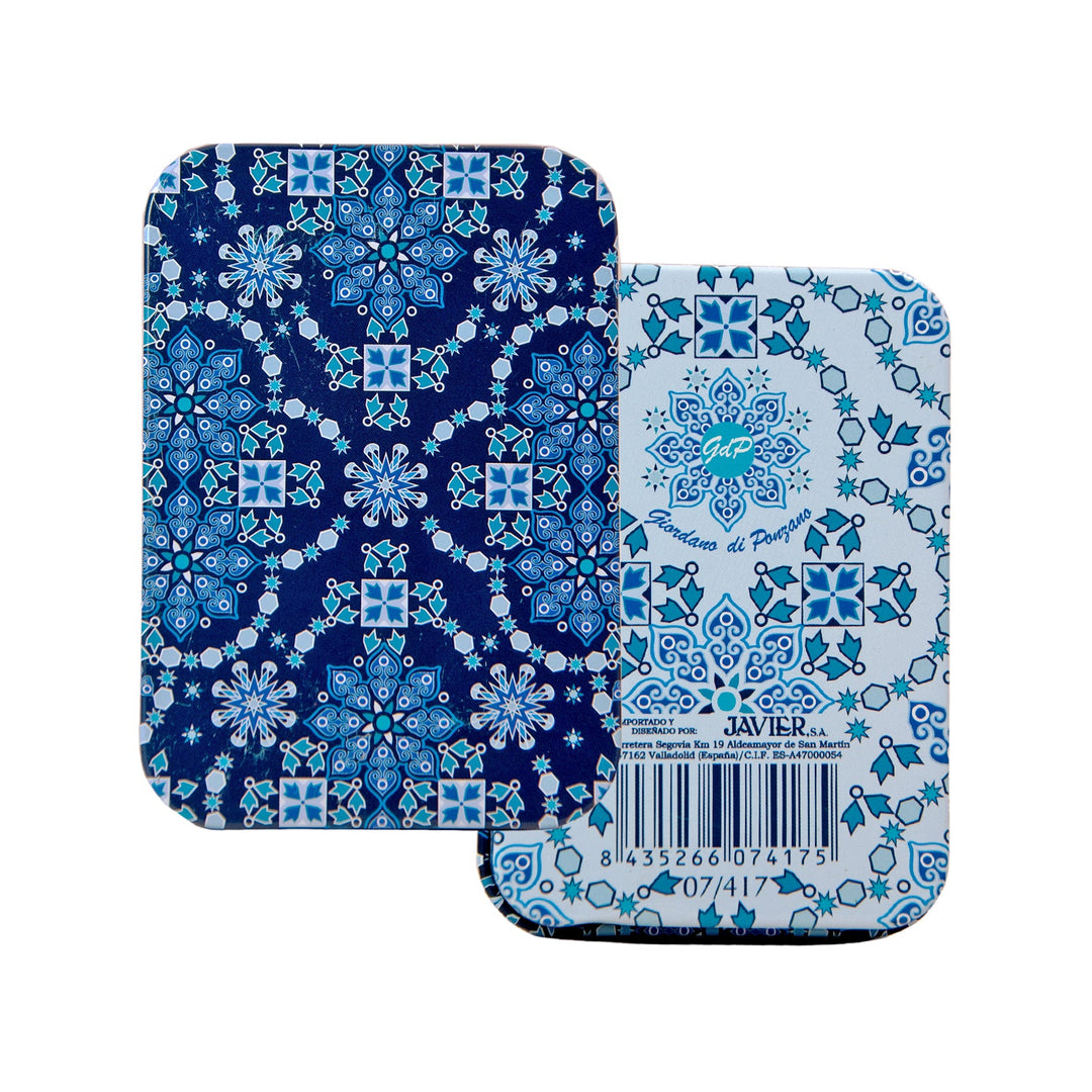 JAVIER Arabesque - Baraja de Cartas Inglesa de 52 Naipes en Estuche Metálico