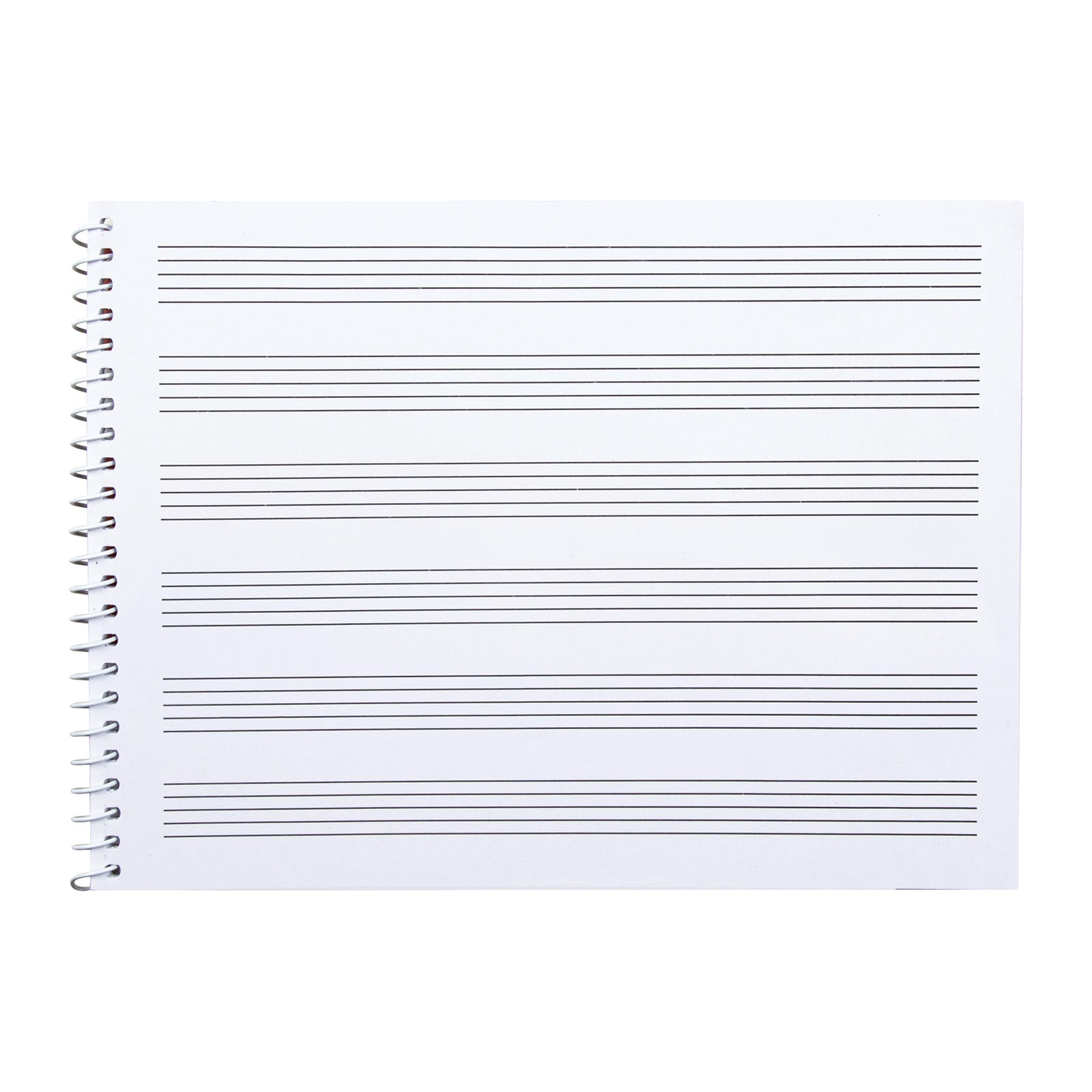 LIDERPAPEL - Libreta Bloc de Música Pentagrama 3mm Cuarto 20 Hojas