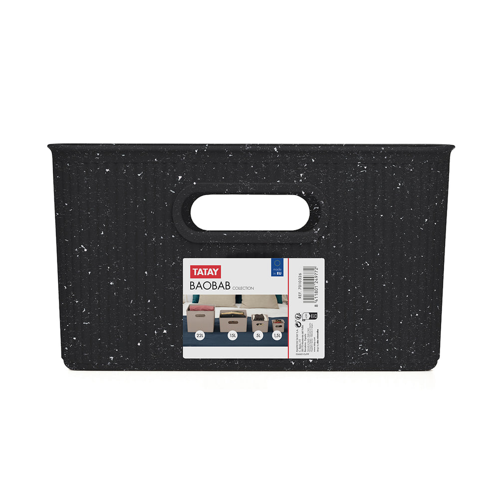 TATAY Baobab - Caja Organizadora Rectangular L 15L Plástico PP05. Cosmic Night