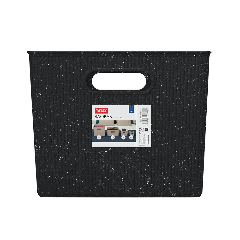 TATAY Baobab - Caja Organizadora Rectangular XL 22L Plástico PP05. Cosmic Night