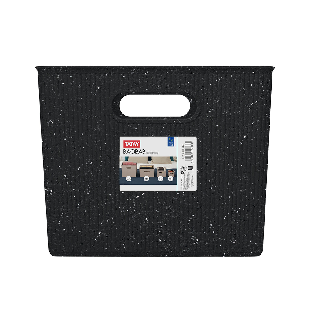 TATAY Baobab - Caja Organizadora Rectangular XL 22L Plástico PP05. Cosmic Night