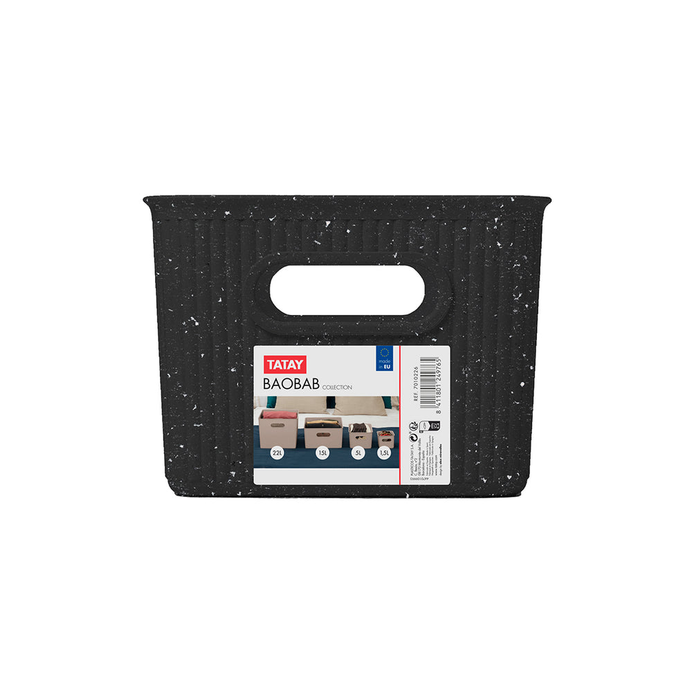 TATAY Baobab - Caja Organizadora Rectangular M 5L Plástico PP05. Cosmic Night