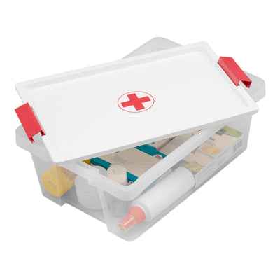 TATAY - Caja Botiquín Multiusos Cruz Roja 7L con Tapa Abatible