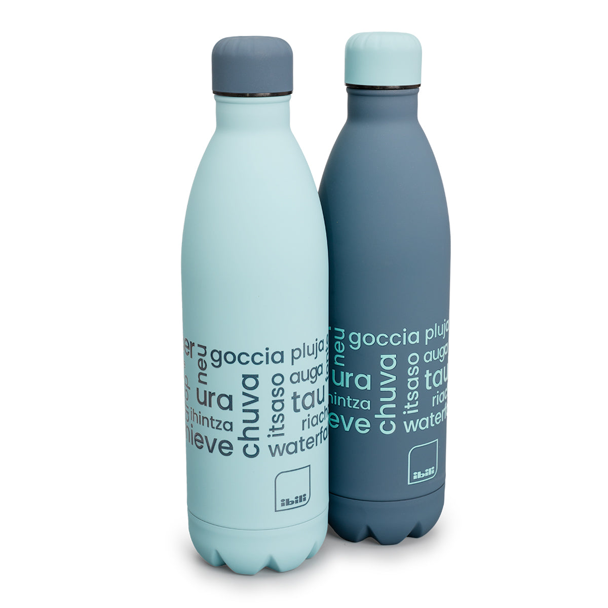 IBILI Classic Water - Botella Térmica de 1L en Acero Inoxidable de Doble Pared. Azul