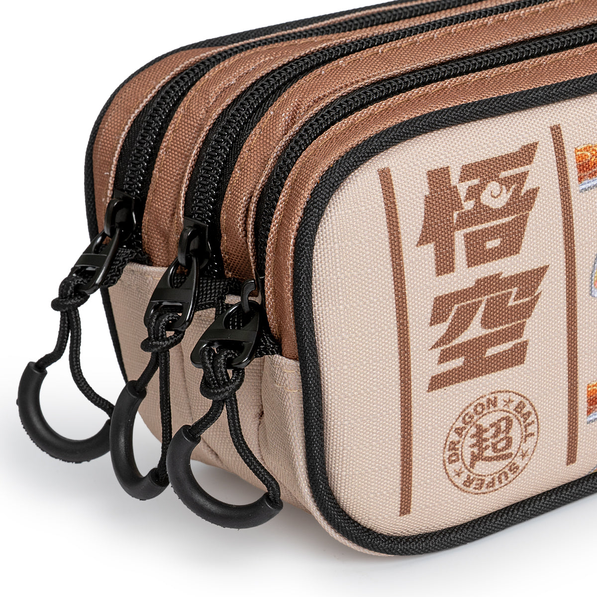 DRAGON BALL Goku Foodie - Estuche Escolar Triple Portatodo Tres Cremalleras TRICK FAN