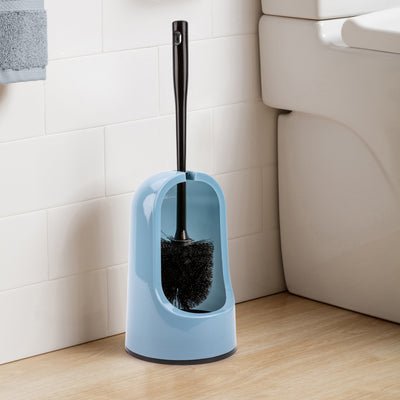 Plastic Forte - Escobillero Decorativo WC en Plástico. Incluye Escobilla. Color Azul