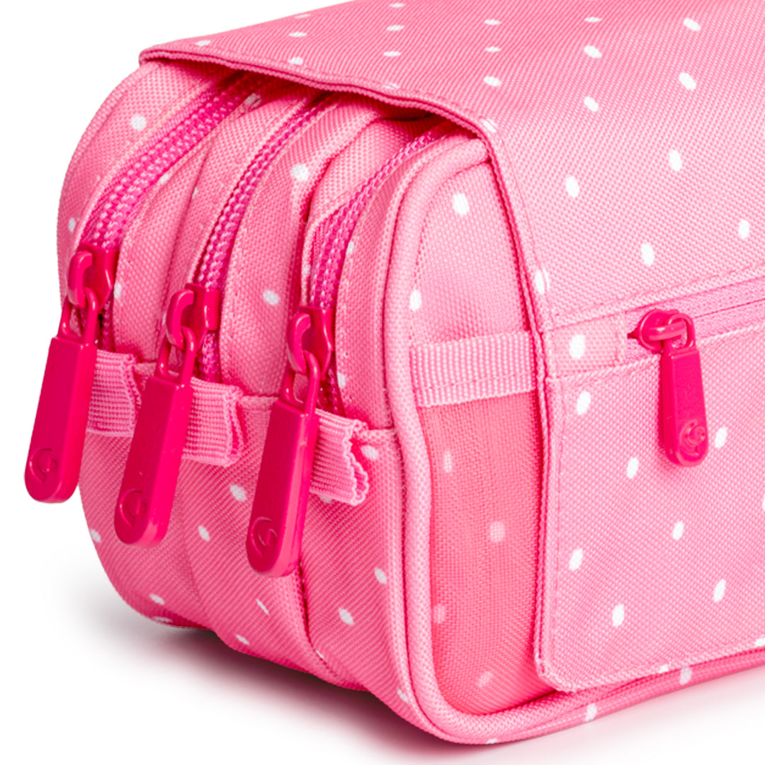ColePack EcoDes - Estuche Triple de 3 Cremalleras con Material Escolar Incluido. Mafalda Friends