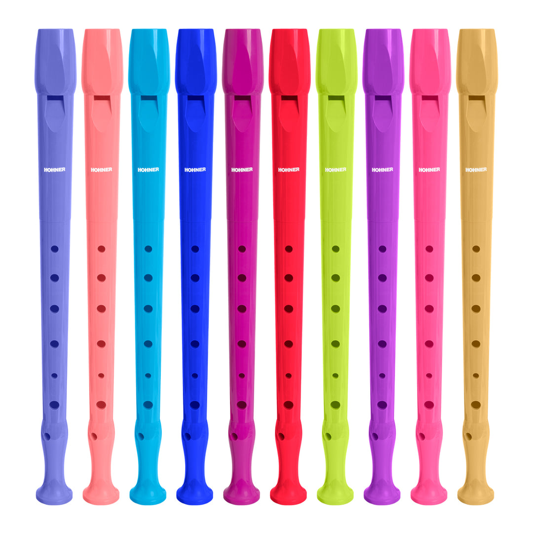 HOHNER Melody - Flauta Escolar Soprano Dulce con Funda y Varilla de Limpieza. Coral