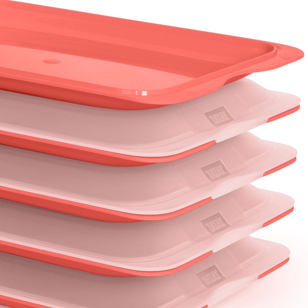 TATAY Fresh - Lote de 5 Recipientes Porta Embutidos y Alimentos. Coral 22