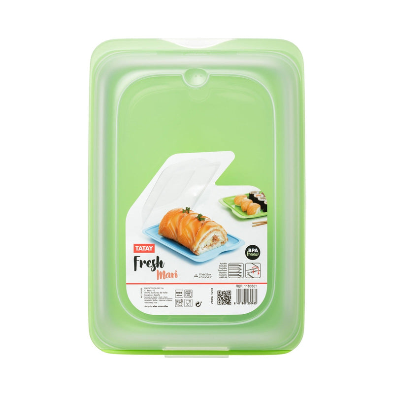 TATAY Fresh Maxi - Recipiente Porta Embutidos y Quesos con Sistema FRESH. Verde