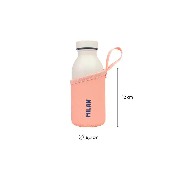 MILAN 1918 - Funda Protectora de Neopreno para Botella Isotérmica de 0.35L Rosa
