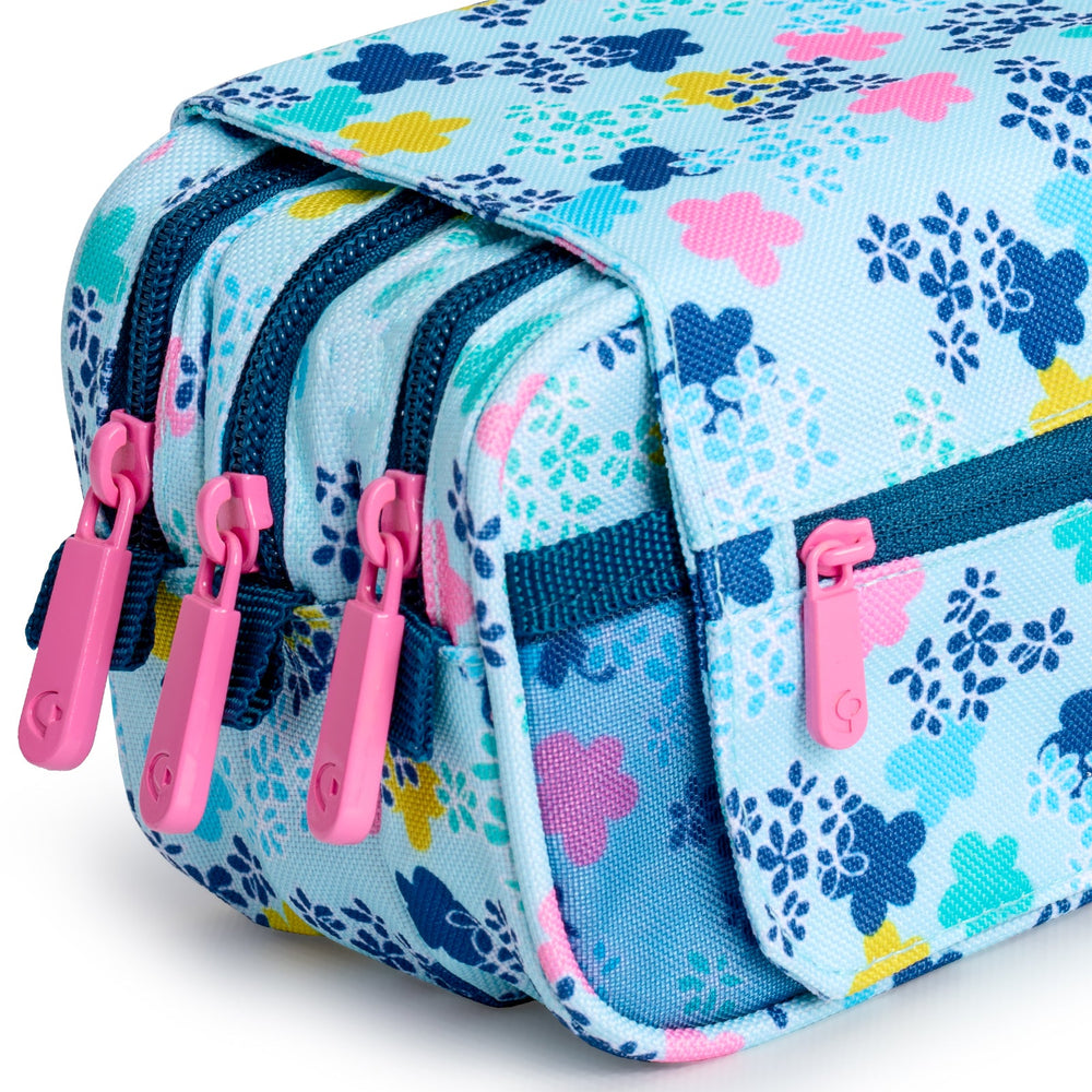 ColePack EcoDes - Estuche Triple de 3 Cremalleras con Material Escolar Incluido. Mafalda Lively